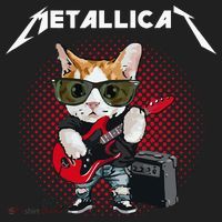 Metallicat Rock Music Funny Parody Cat Lovers Concert Hat thumb 2