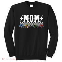 Mom Retro Monster Truck Family Crew Birthday Matching  Sweatshirt thumb 0