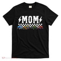 Mom Retro Monster Truck Family Crew Birthday Matching  T-Shirt thumb 0