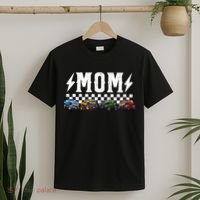 Mom Retro Monster Truck Family Crew Birthday Matching  T-Shirt thumb 2