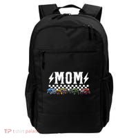 Mom Retro Monster Truck Family Crew Birthday Matching  Backpack thumb 0