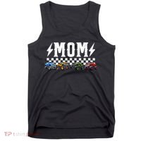 Mom Retro Monster Truck Family Crew Birthday Matching  Tank Top thumb 0
