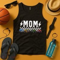 Mom Retro Monster Truck Family Crew Birthday Matching  Tank Top thumb 4