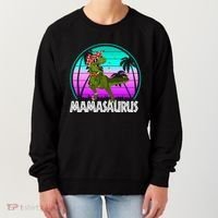 Mamasaurus Rex Mama Dinosaur Retro Dino Women's Sweatshirt thumb 0
