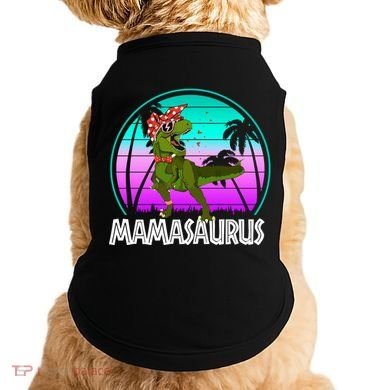 Mamasaurus Rex Mama Dinosaur Retro Dino Doggie Tank