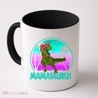 Mamasaurus Rex Mama Dinosaur Retro Dino Coffee Mug