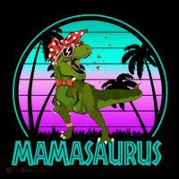 Mamasaurus Rex Mama Dinosaur Retro Dino Coffee Mug thumb 5