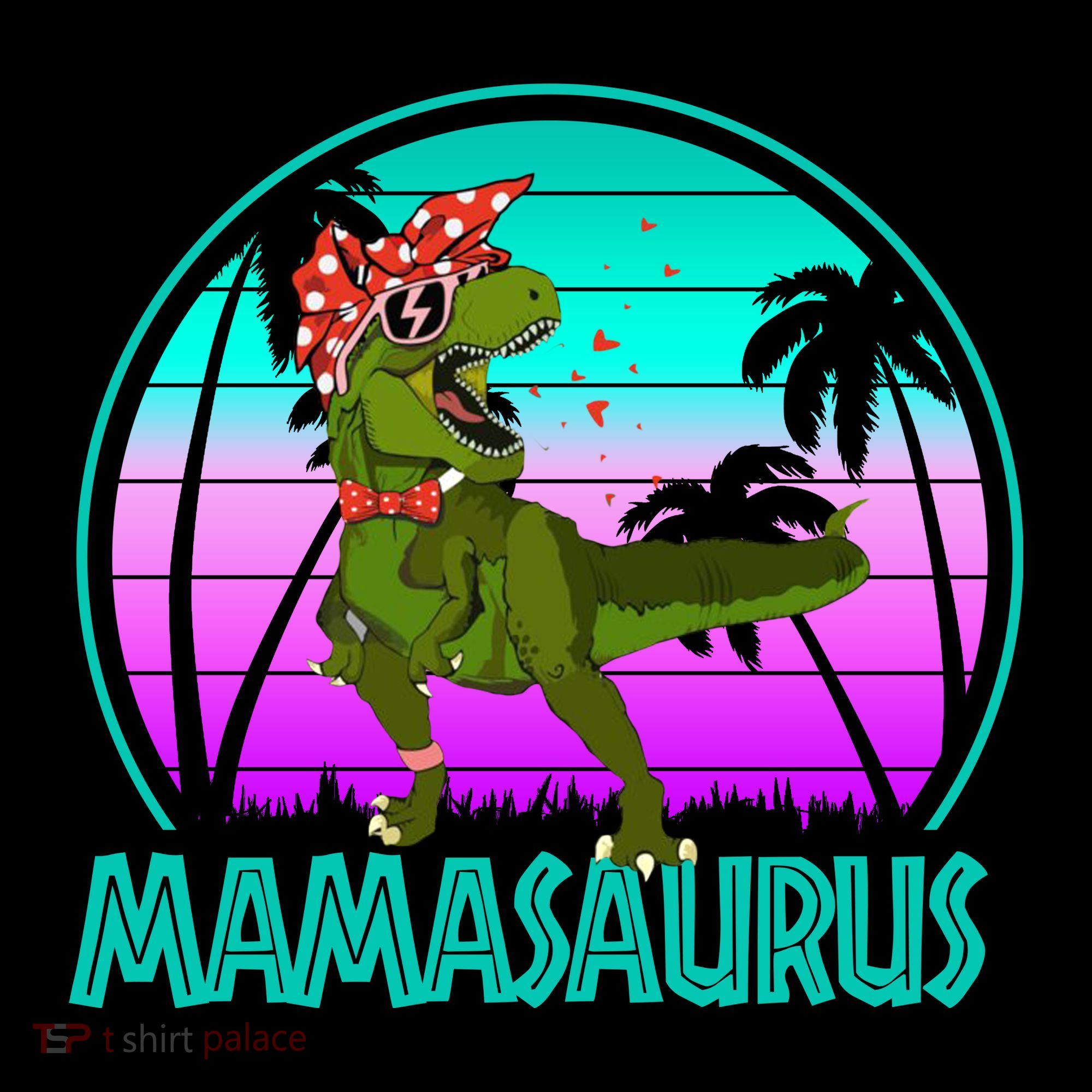 Mamasaurus Rex Mama Dinosaur Retro Dino Coffee Mug