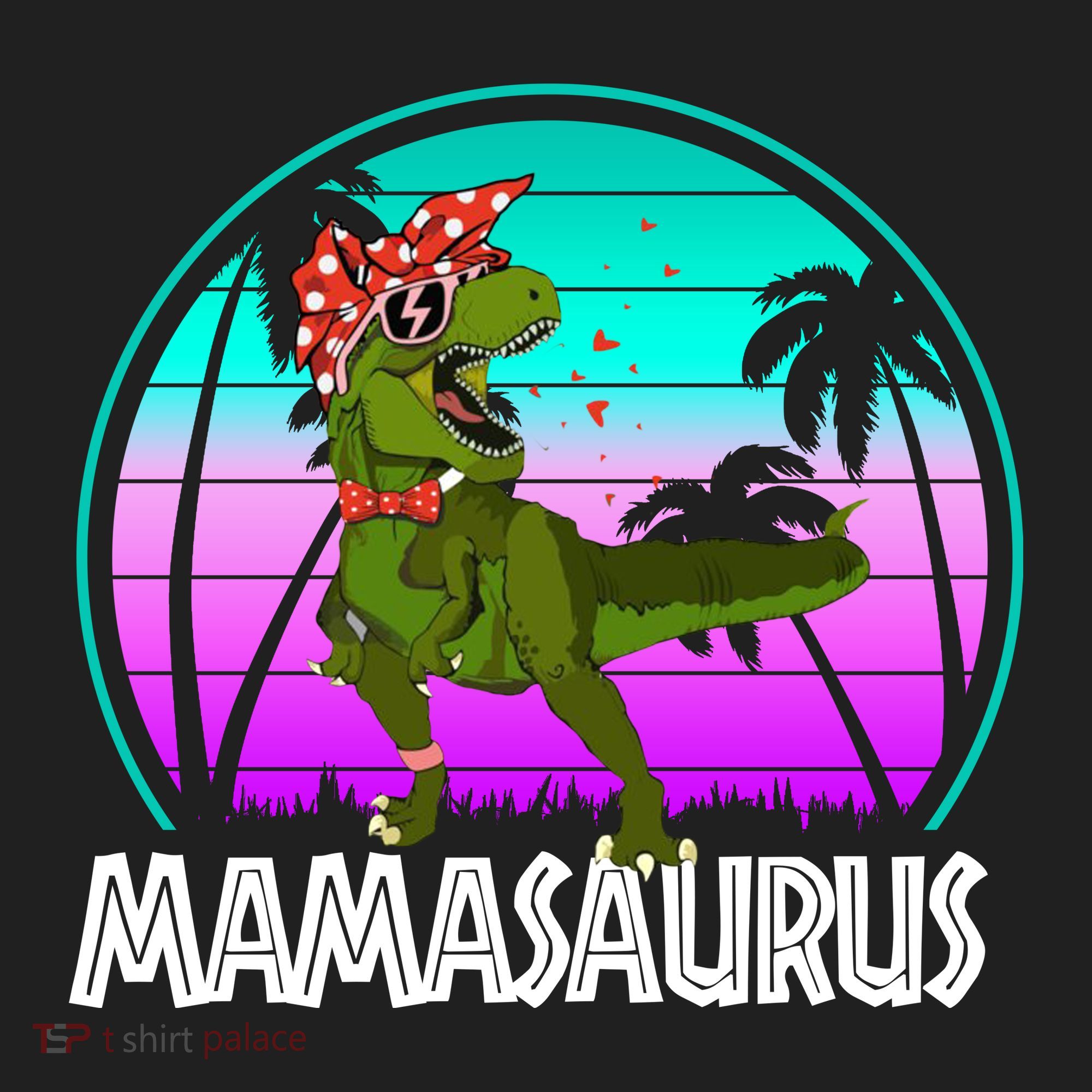 Mamasaurus Rex Mama Dinosaur Retro Dino Beanie