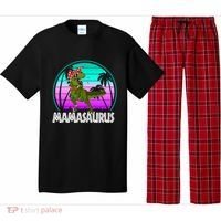Mamasaurus Rex Mama Dinosaur Retro Dino Pajama Set thumb 0