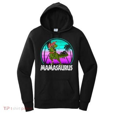 Mamasaurus Rex Mama Dinosaur Retro Dino Women's Hoodie