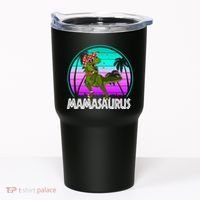 Mamasaurus Rex Mama Dinosaur Retro Dino Tumbler thumb 0