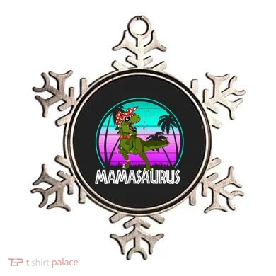 Mamasaurus Rex Mama Dinosaur Retro Dino Ornament