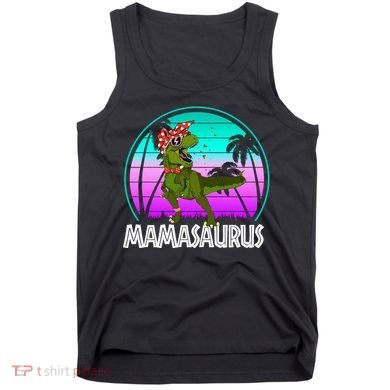 Mamasaurus Rex Mama Dinosaur Retro Dino Tank Top