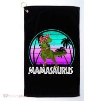 Mamasaurus Rex Mama Dinosaur Retro Dino Golf Towel thumb 0
