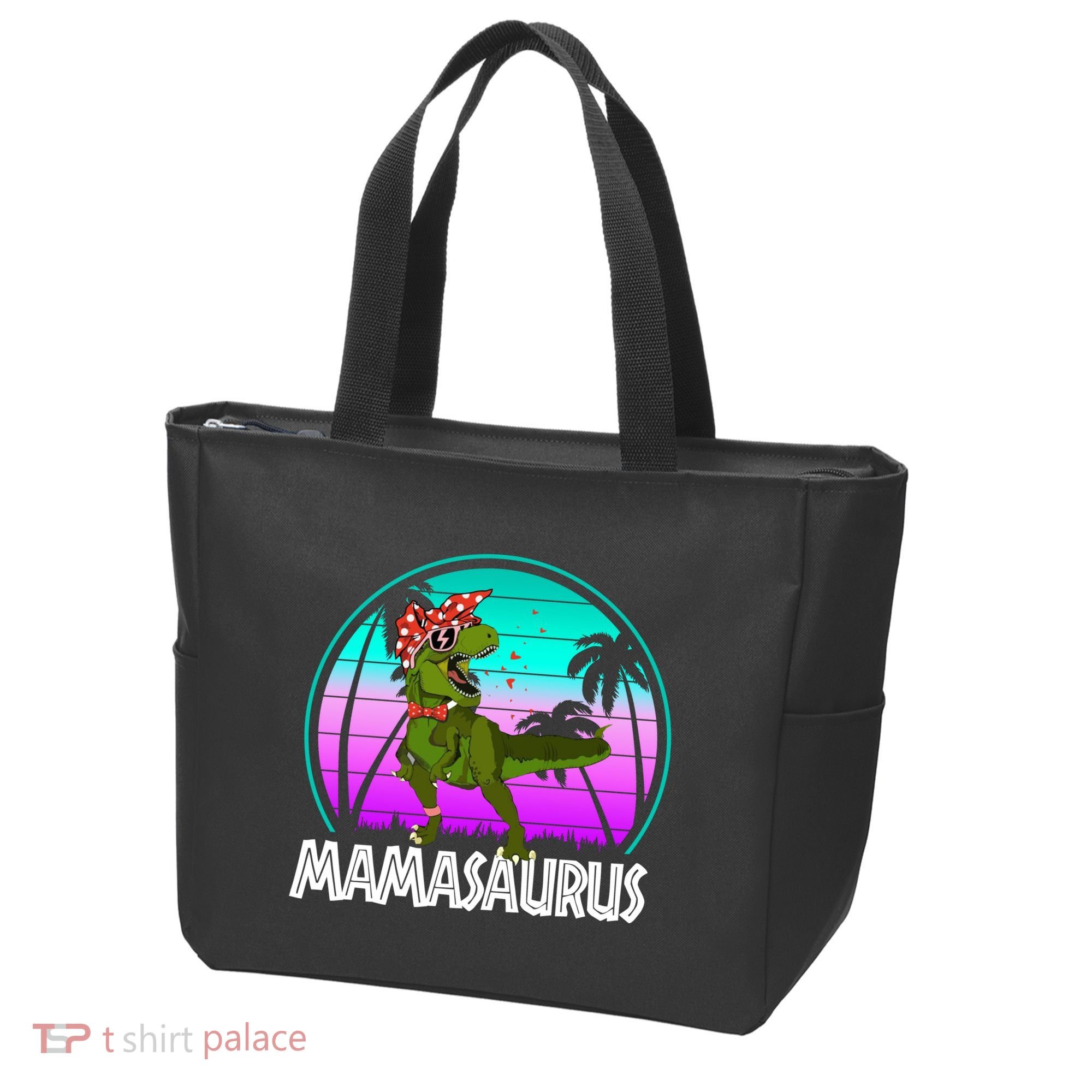 Mamasaurus Rex Mama Dinosaur Retro Dino Tote Bag