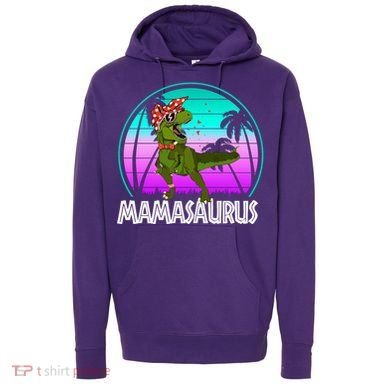 Mamasaurus Rex Mama Dinosaur Retro Dino Hoodie