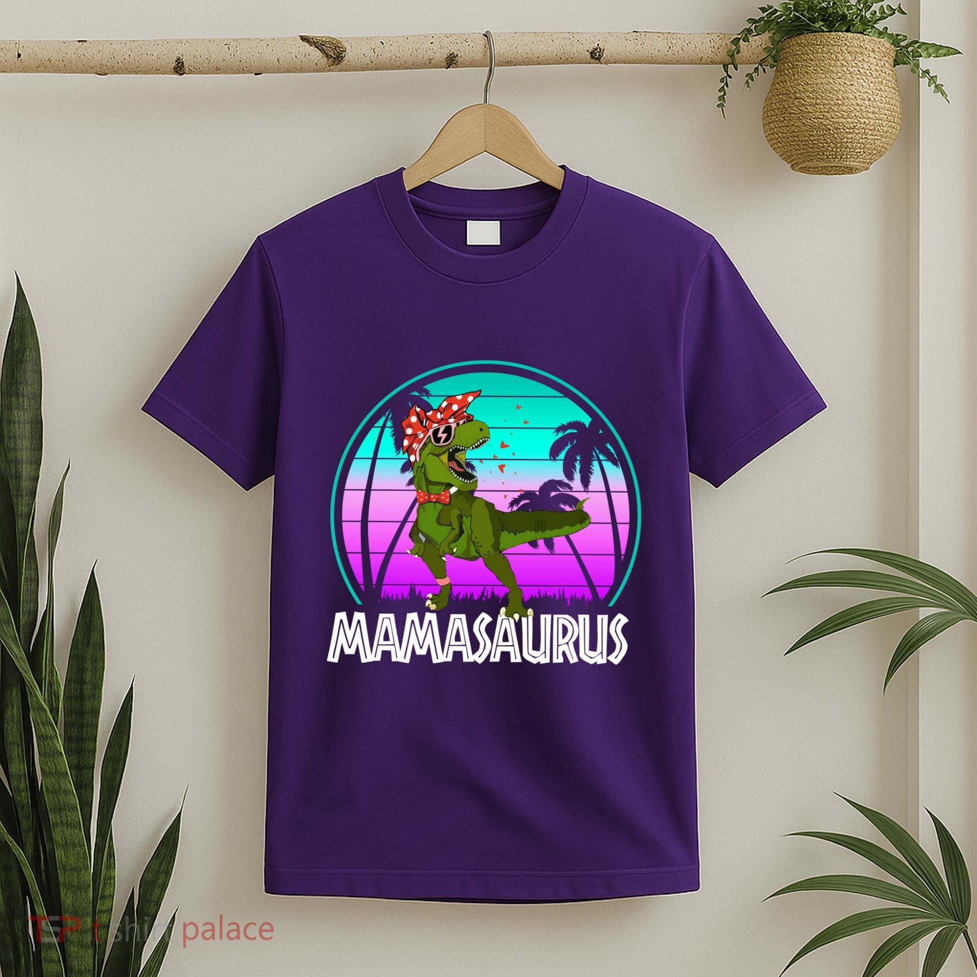 Mamasaurus Rex Mama Dinosaur Retro Dino T-Shirt