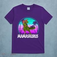 Mamasaurus Rex Mama Dinosaur Retro Dino T-Shirt thumb 5