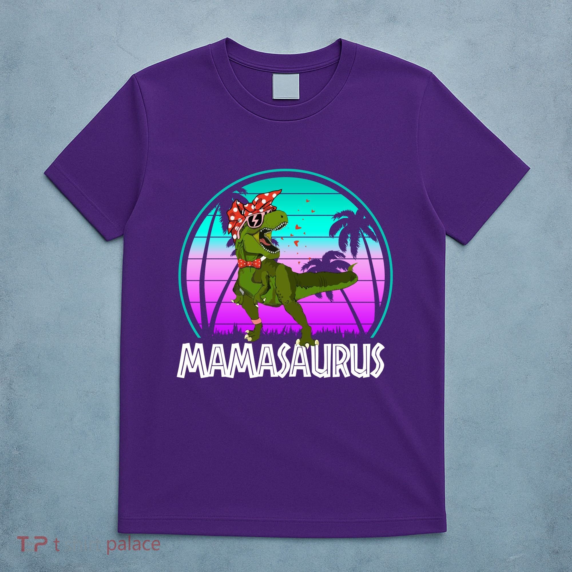 Mamasaurus Rex Mama Dinosaur Retro Dino T-Shirt