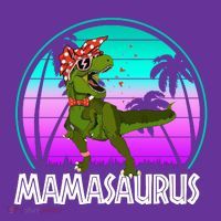 Mamasaurus Rex Mama Dinosaur Retro Dino Button thumb 1