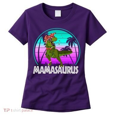 Mamasaurus Rex Mama Dinosaur Retro Dino Women's T-Shirt