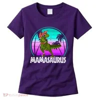 Mamasaurus Rex Mama Dinosaur Retro Dino Women's T-Shirt thumb 0