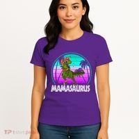 Mamasaurus Rex Mama Dinosaur Retro Dino Women's T-Shirt thumb 4
