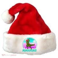 Mamasaurus Rex Mama Dinosaur Retro Dino Santa Hat thumb 0
