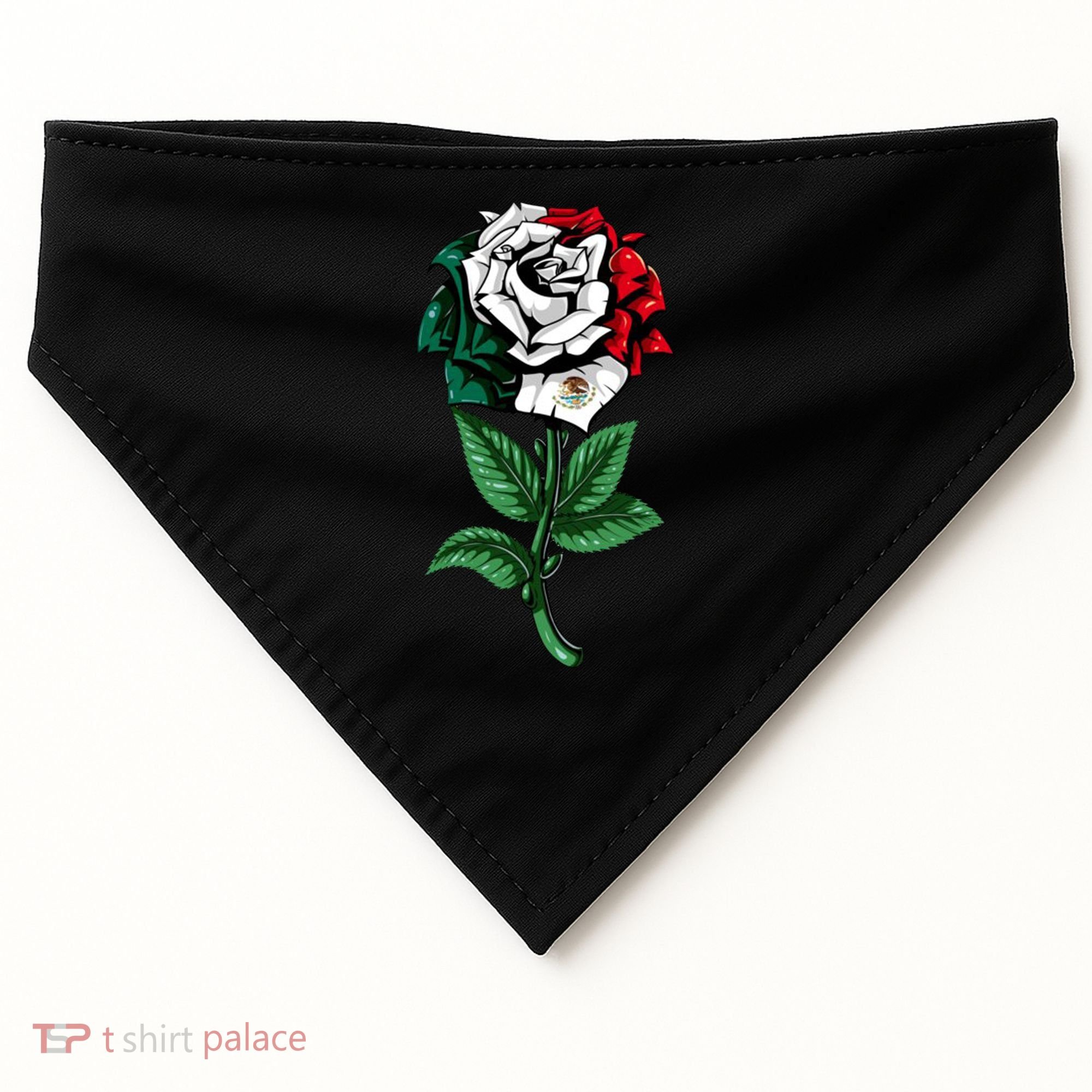 Mexican Rose Mexico Pride USA-Made Doggie Bandana