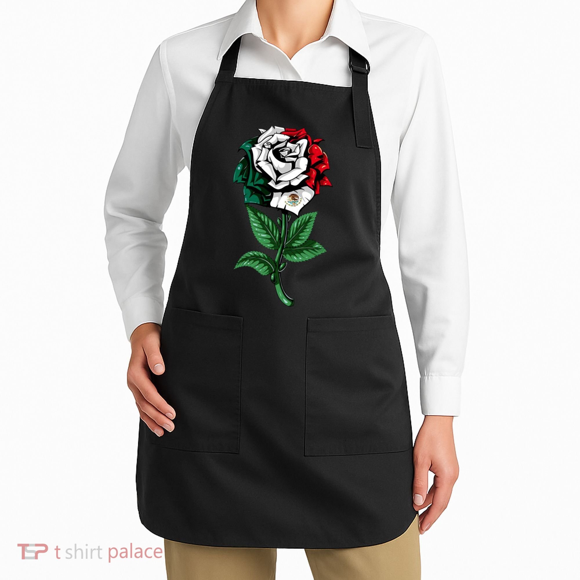 Mexican Rose Mexico Pride Apron