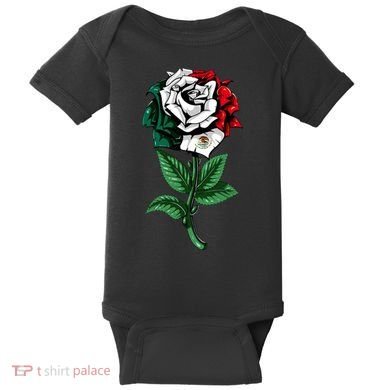 Mexican Rose Mexico Pride Baby Bodysuit
