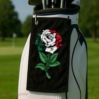Mexican Rose Mexico Pride Golf Towel thumb 2