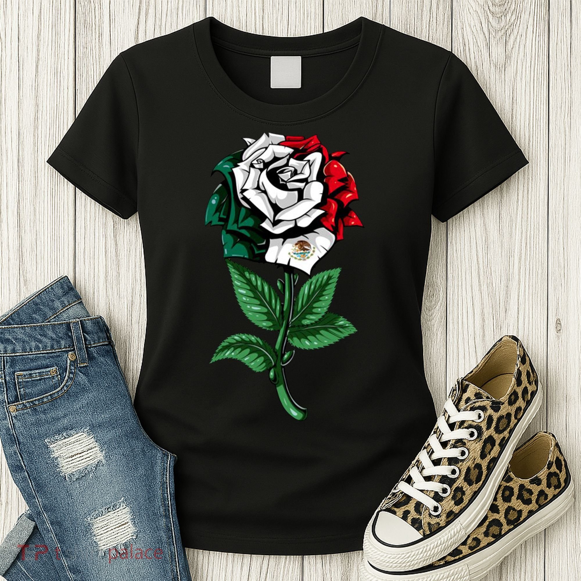Mexican Rose Mexico Pride Women's T-Shirt