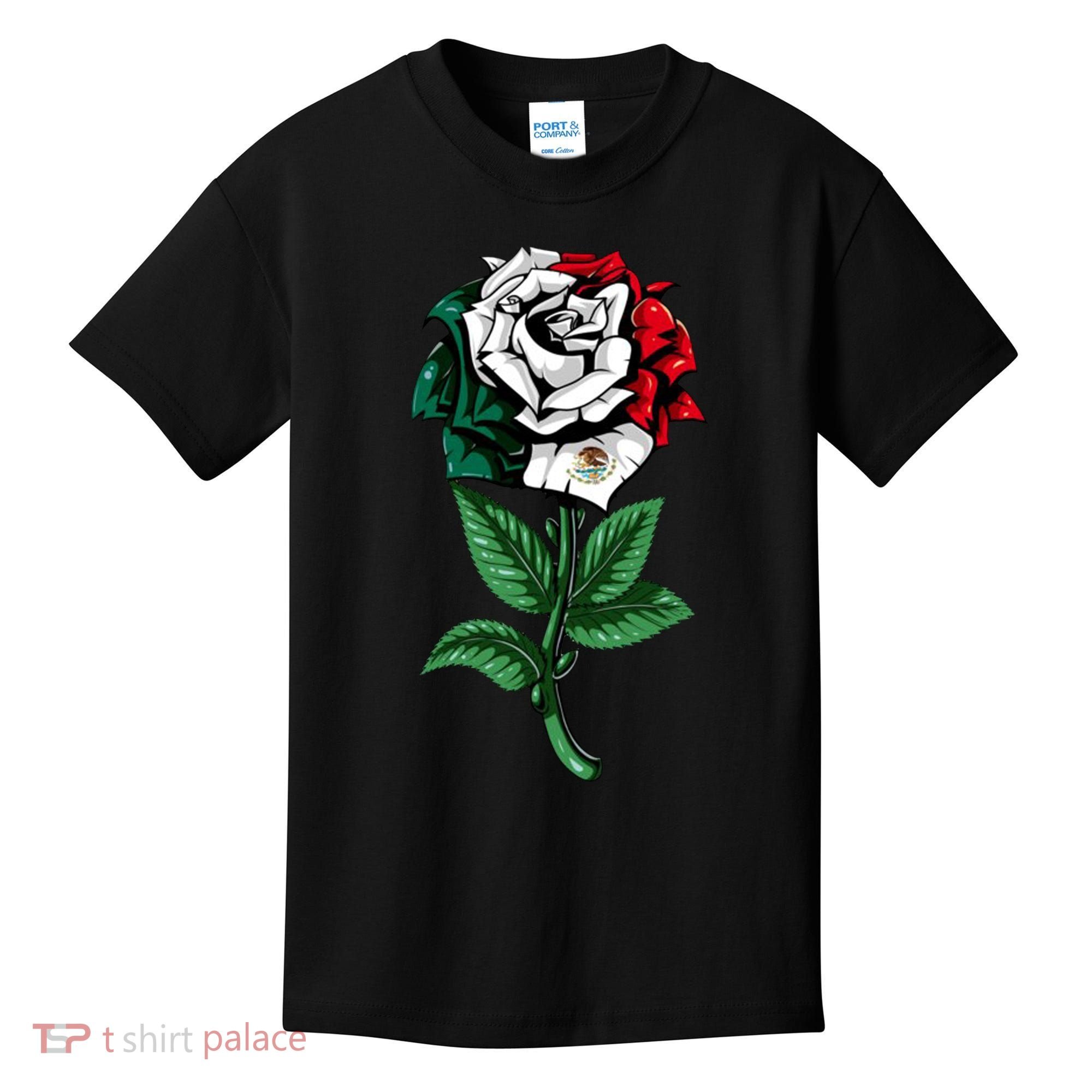 Mexican Rose Mexico Pride Kids T-Shirt