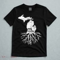 Mi Roots Michigan Map Native Michigander Gift Home State Gift T-Shirt thumb 5
