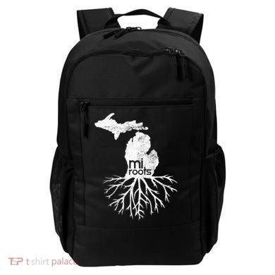 Mi Roots Michigan Map Native Michigander Gift Home State Gift Backpack