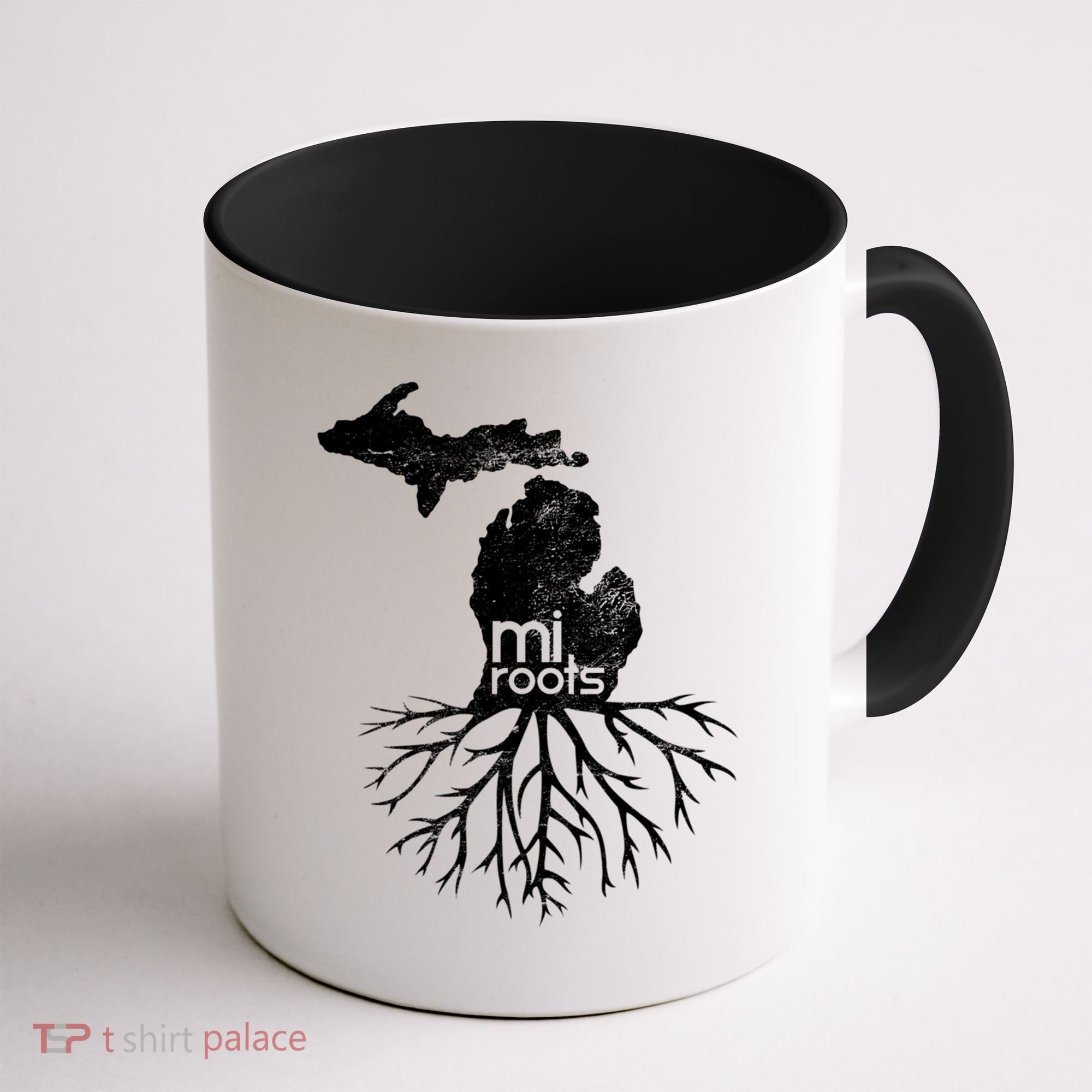 Mi Roots Michigan Map Native Michigander Gift Home State Gift Coffee Mug