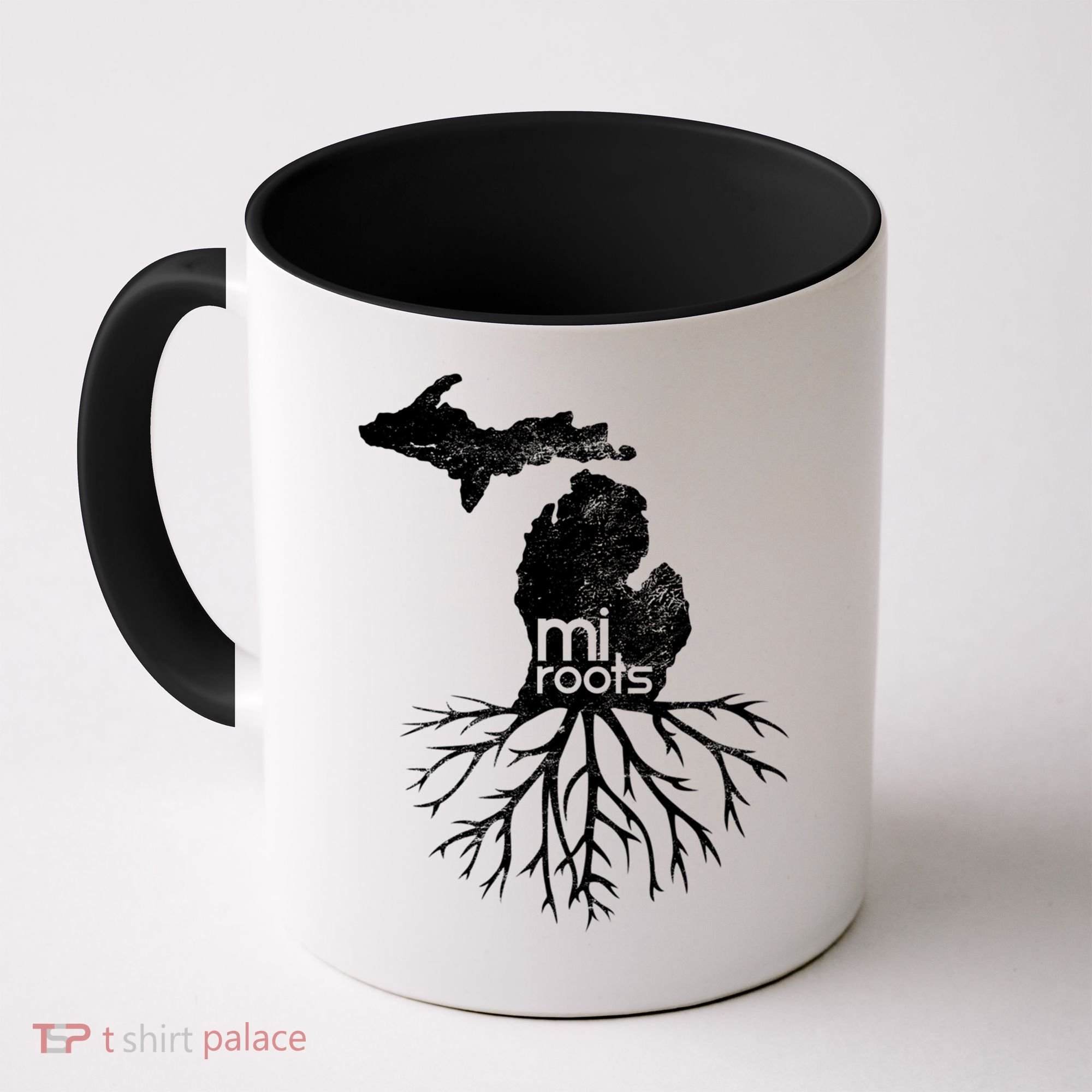 Mi Roots Michigan Map Native Michigander Gift Home State Gift Coffee Mug