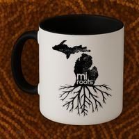 Mi Roots Michigan Map Native Michigander Gift Home State Gift Coffee Mug thumb 2