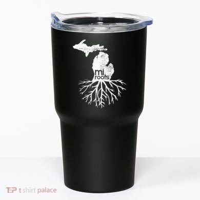 Mi Roots Michigan Map Native Michigander Gift Home State Gift Tumbler