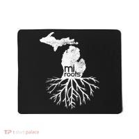 Mi Roots Michigan Map Native Michigander Gift Home State Gift Mousepad thumb 0