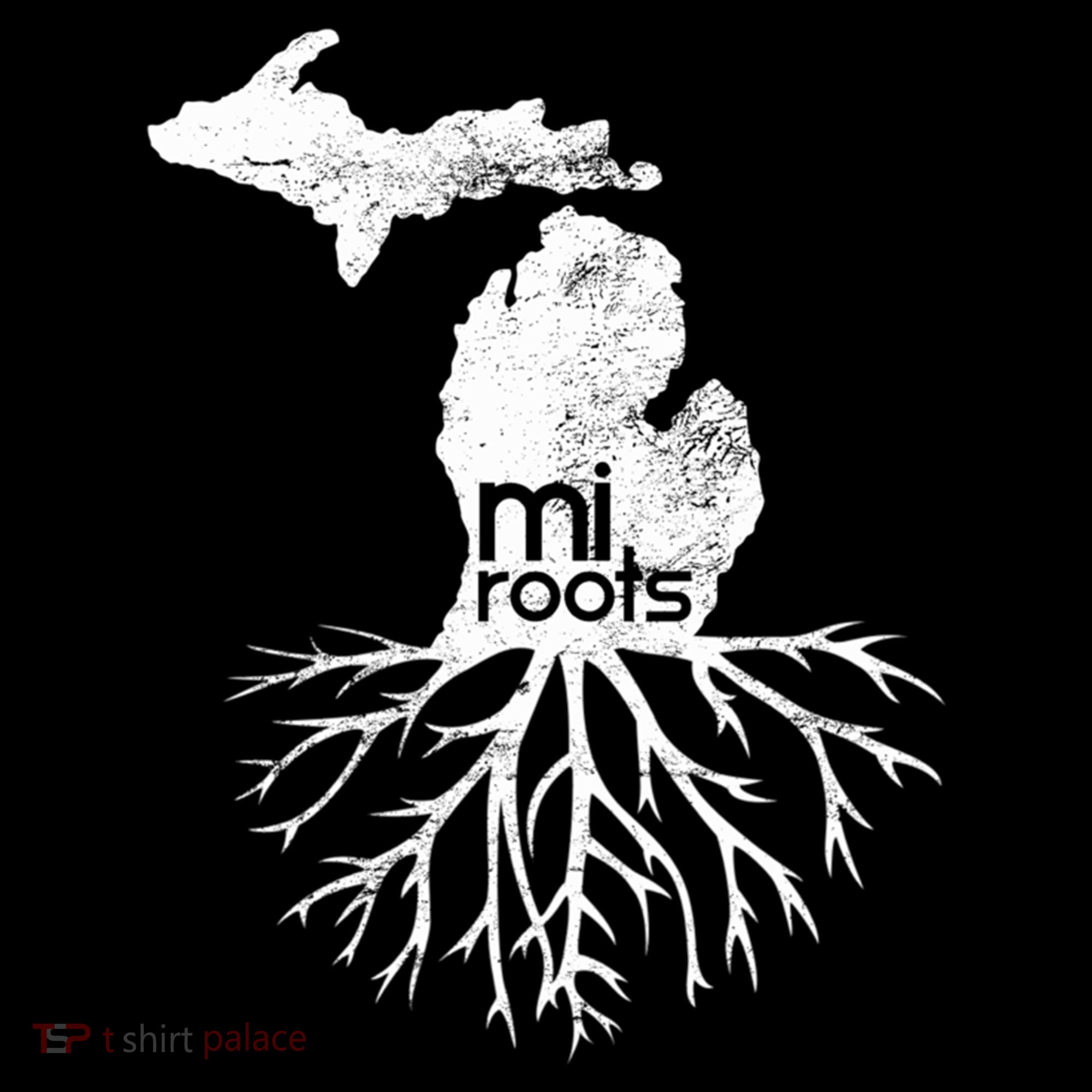Mi Roots Michigan Map Native Michigander Gift Home State Gift Mousepad