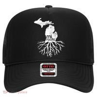 Mi Roots Michigan Map Native Michigander Gift Home State Gift Hat thumb 0