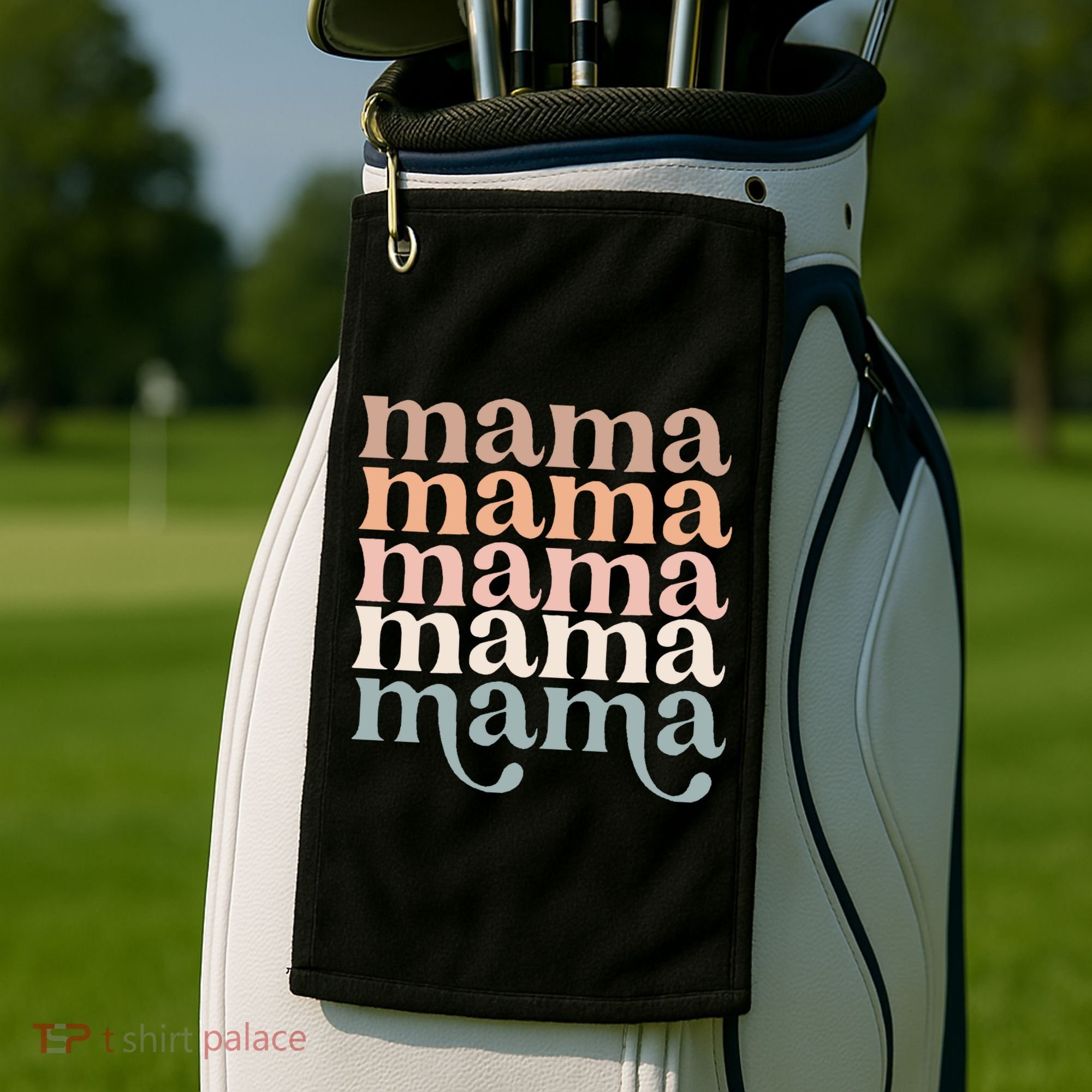 Mama Retro Golf Towel