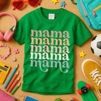Mama Retro Kids T-Shirt thumb 3