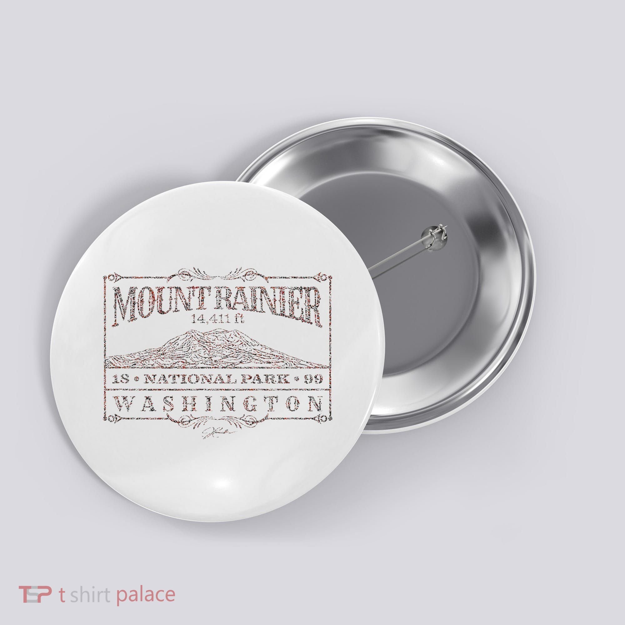 Mount Rainier National Park Button