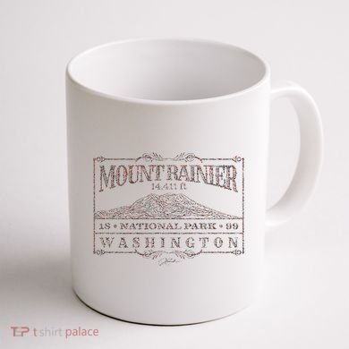 Mount Rainier National Park Coffee Mug back