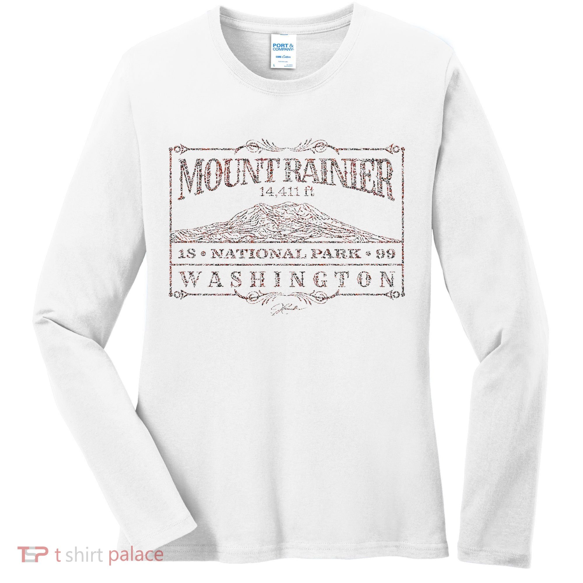 Mount Rainier National Park Women's Long Sleeve Shirt
