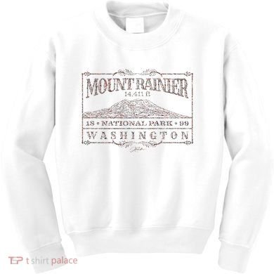 Mount Rainier National Park Kids Sweatshirt